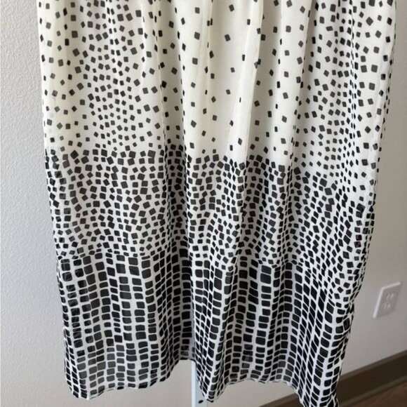 Emma & Michelle Dress 10 Abstract Scoop Neck A-line Clean Girl Preppy Soft Girl - Picture 10 of 12